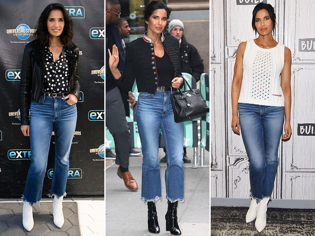  Padma Lakshmi và chiếc quần Jeans thường mặc của hãng 3x1 