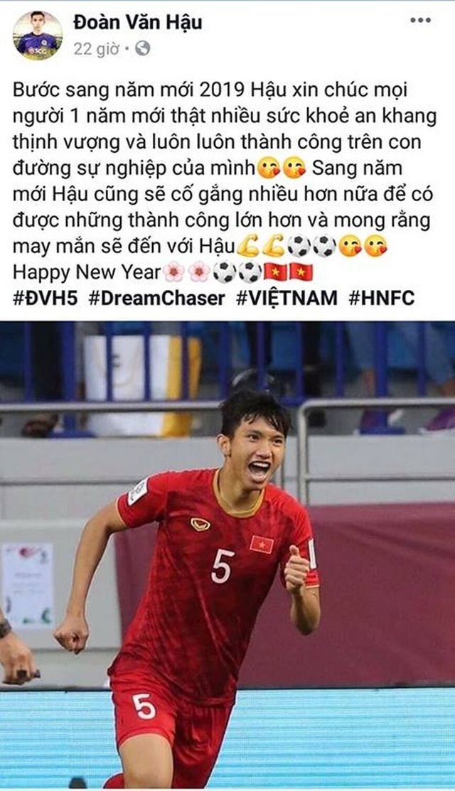 Các tuyển thủ Việt Nam gửi lời chúc gì tới người hâm mộ trong năm mới? - 6